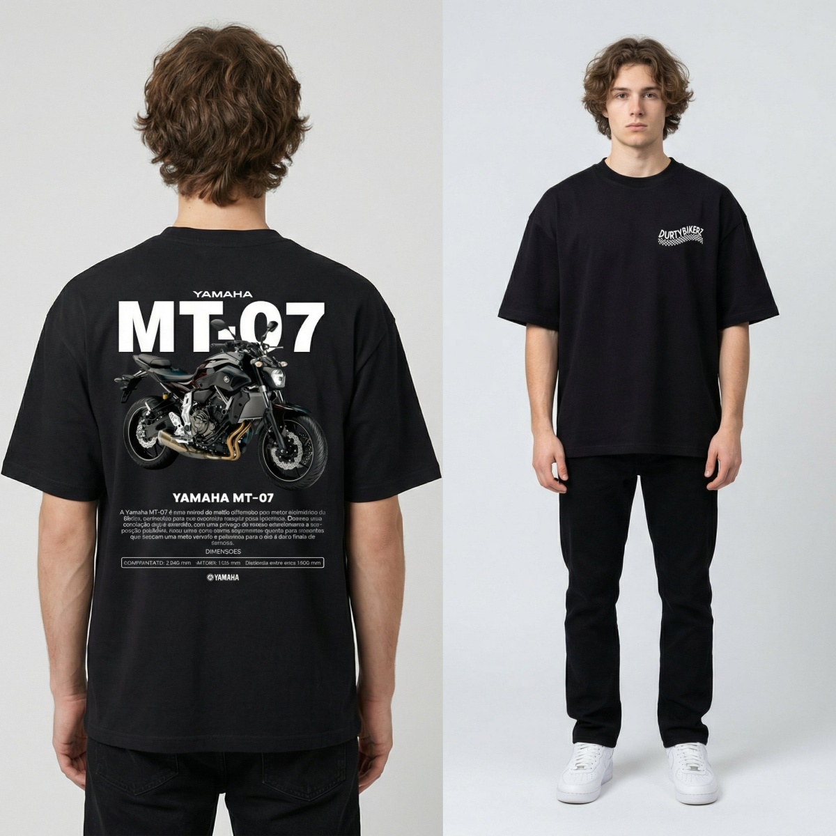 Yamaha MT-07 Naked Bike Style  - Streetwear Brand Graphics 评论和价格