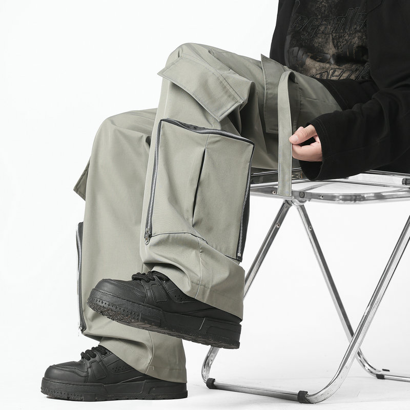 Fashion Men Cargo Pants Loose  - Streetwear Brand For Men 评论和价格