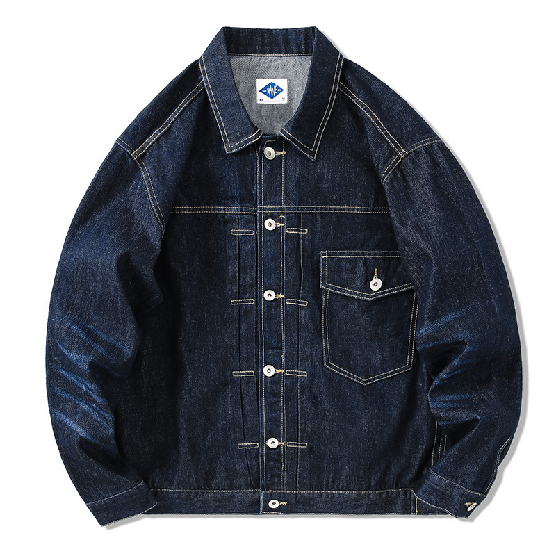 Tide Brand Dark Blue Denim Jac - Streetwear Brand For Men 评论和价格
