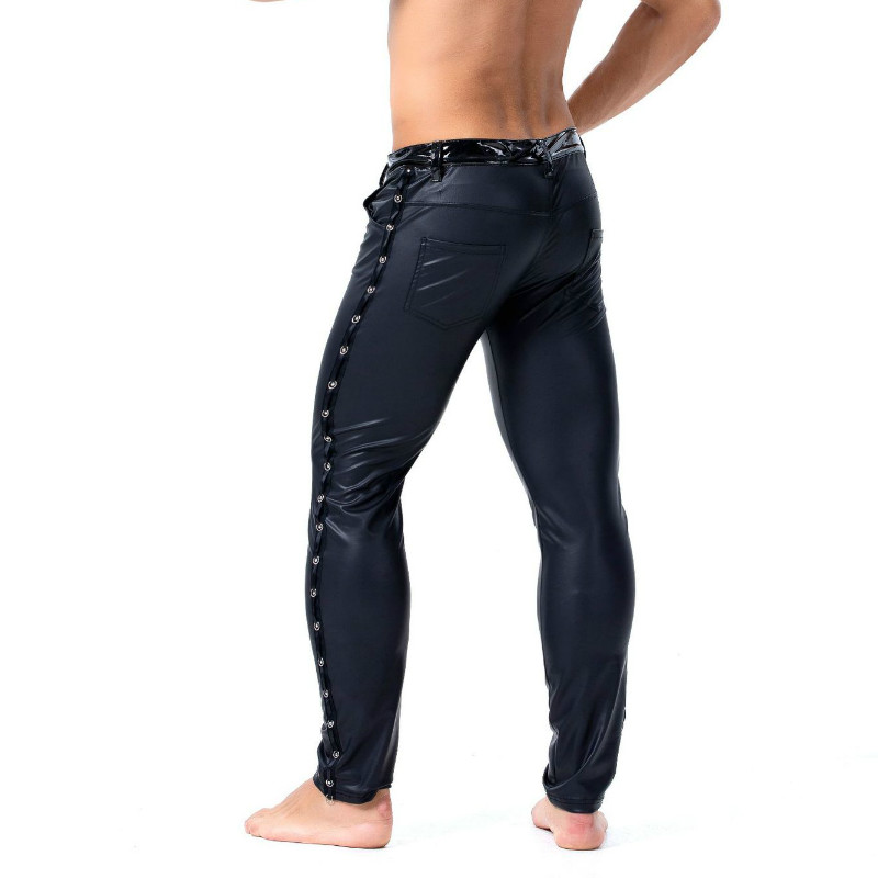 S-XXL Brand Men Leather Rivet  - Streetwear Brand For Men 评论和价格