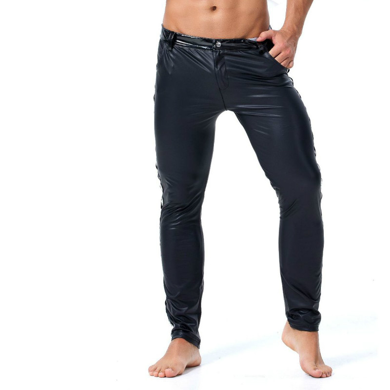 S-XXL Brand Men Leather Rivet  - Streetwear Brand For Men 评论和价格