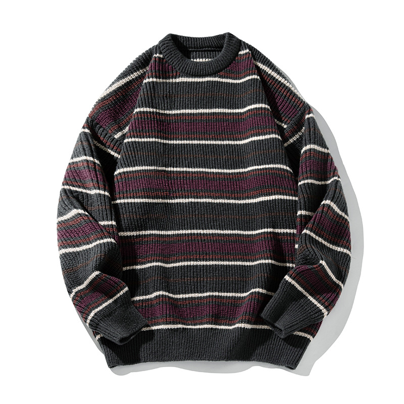 Korean Fashion Vintage Striped - Streetwear Brand England 评论和价格