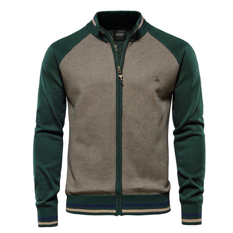 Spliced Cardigan Men Streetwea - Streetwear Brand England 评论和价格